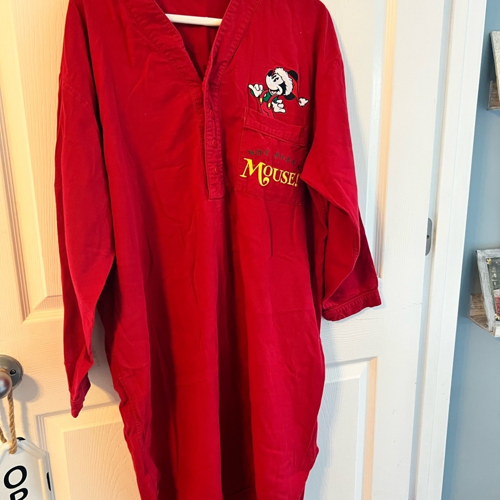 Disney Red Mickey Mouse Pajama Hoodie - Picture 2 of 3